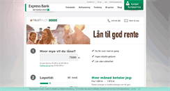 Desktop Screenshot of ekspressbank.no