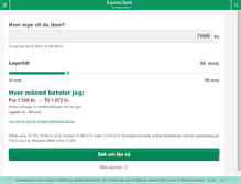 Tablet Screenshot of ekspressbank.no